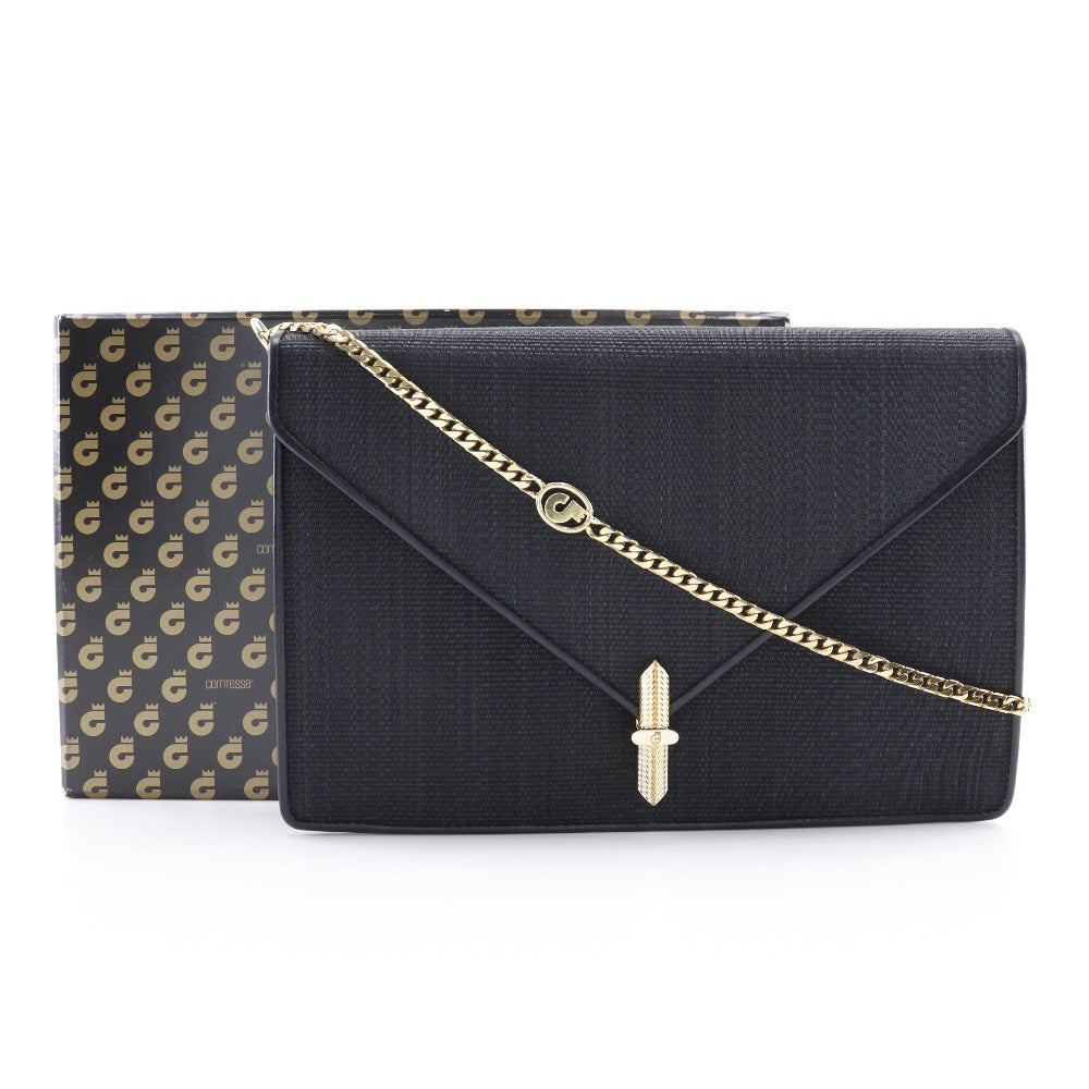 Horsehair Leather Clutch Bag 2WAY Shoulder