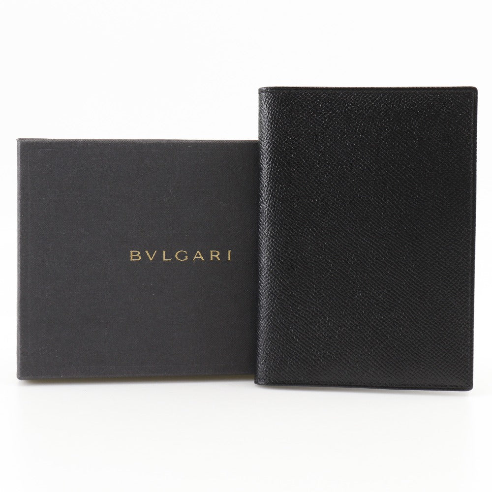 Bvlgari Leather Notebook Cover Black