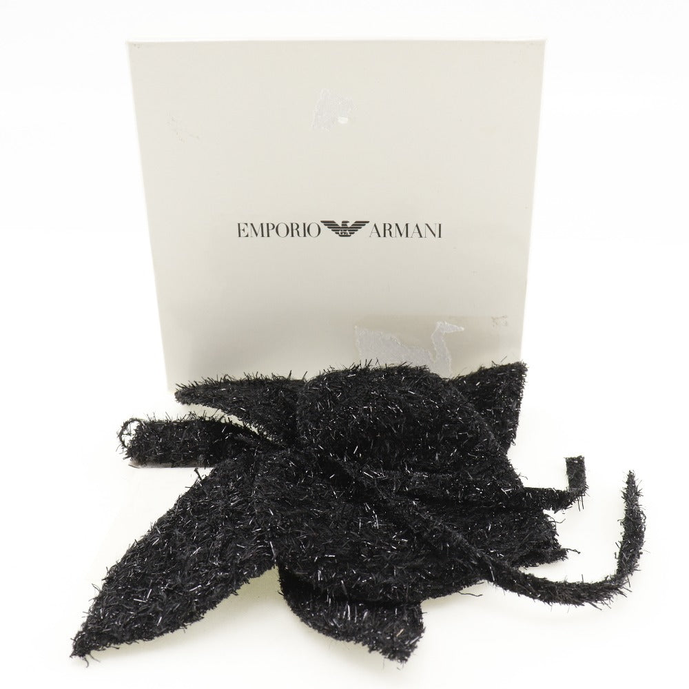 Armani Wool Polyester Flower Brooch