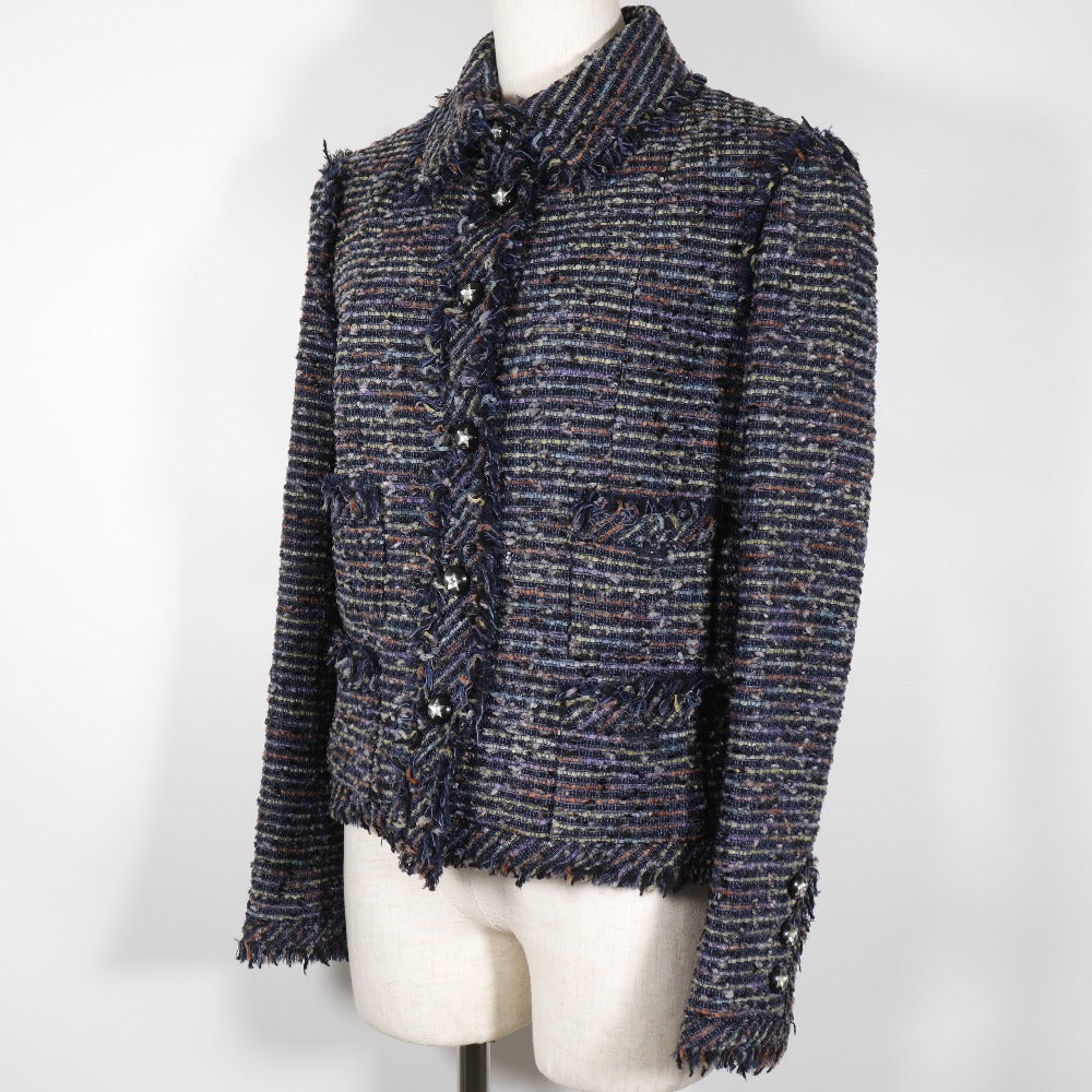 Chanel Tweed Star Button Tailored Jacket