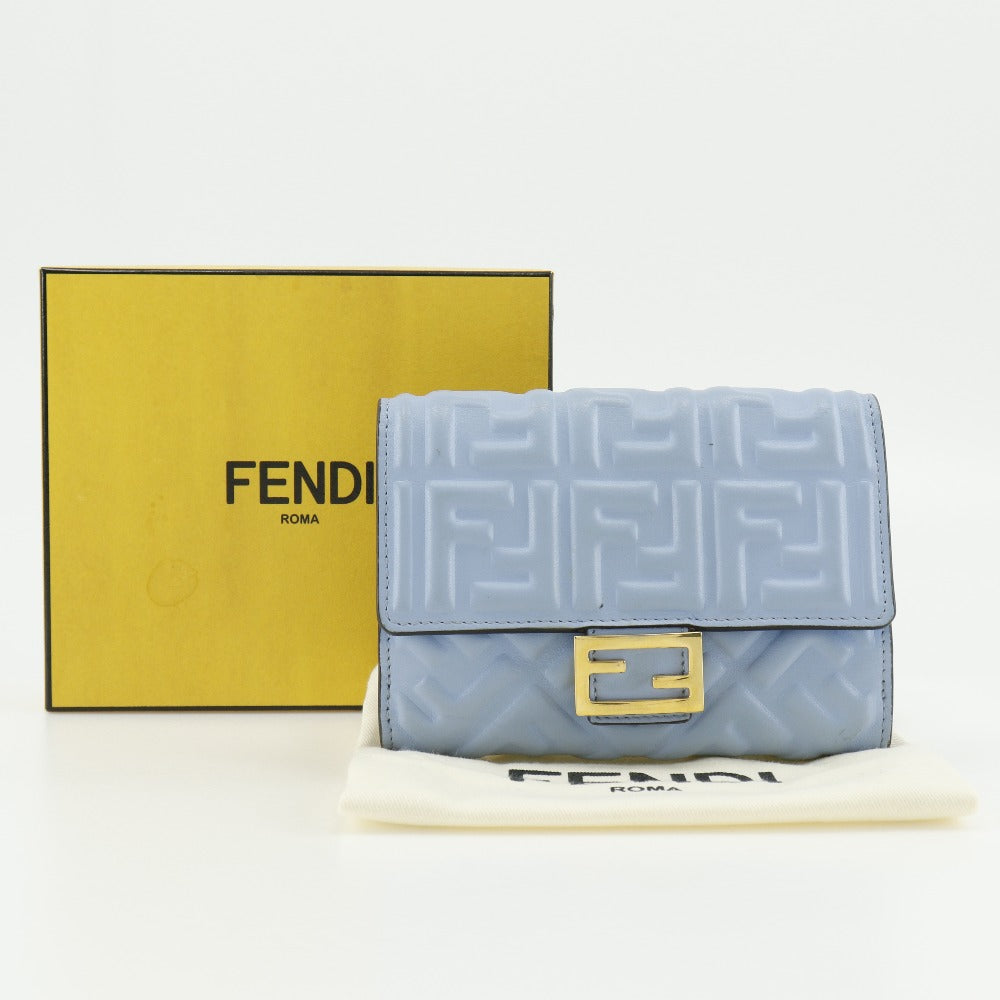 Fendi Medium Baguette Wallet FF Embossed