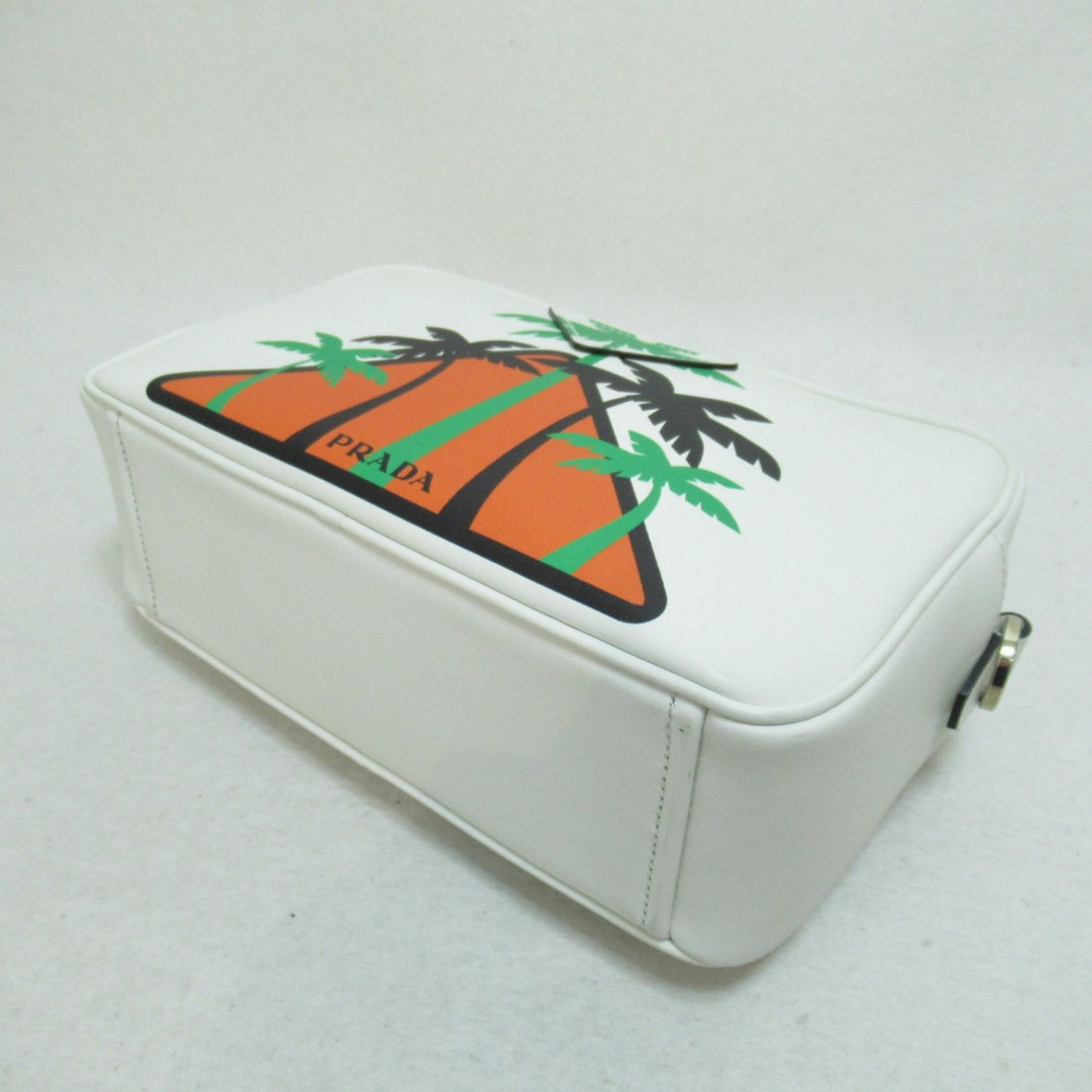 City Calf Palm Tree Print Camera Bag 1BH093