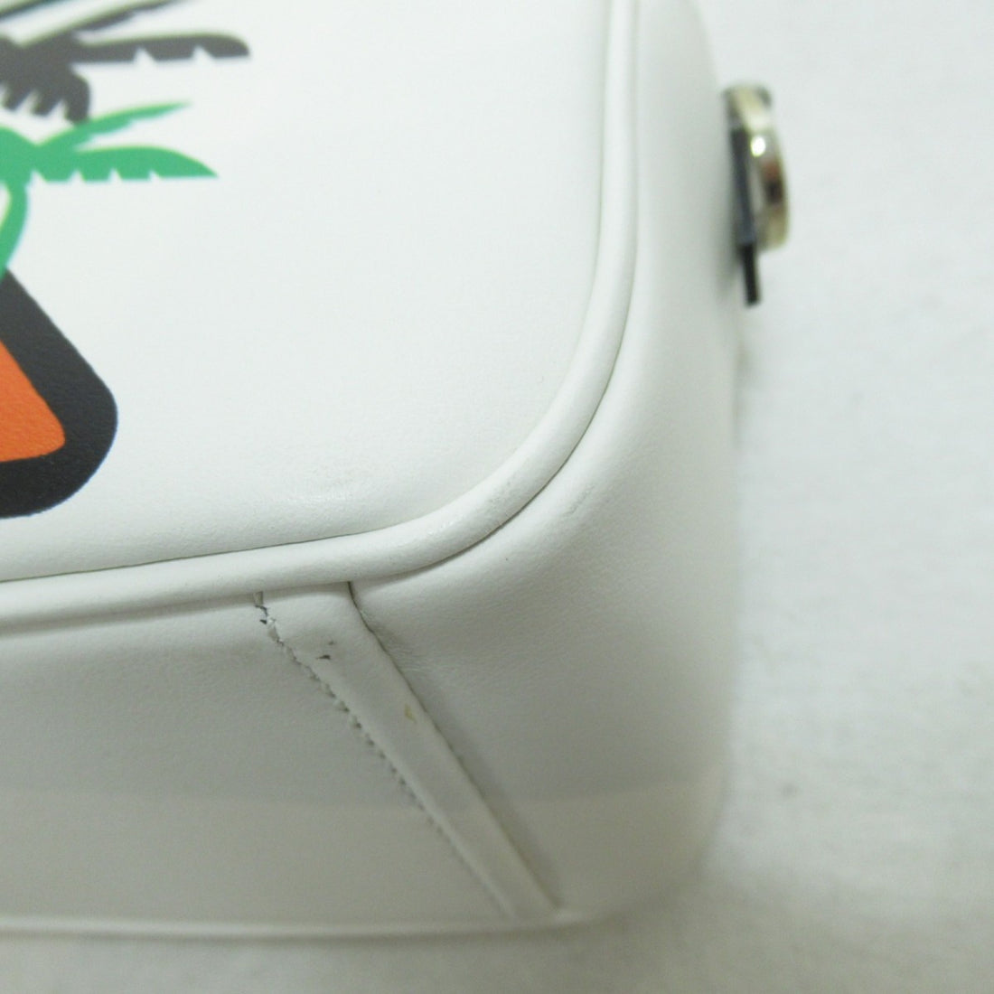 City Calf Palm Tree Print Camera Bag 1BH093