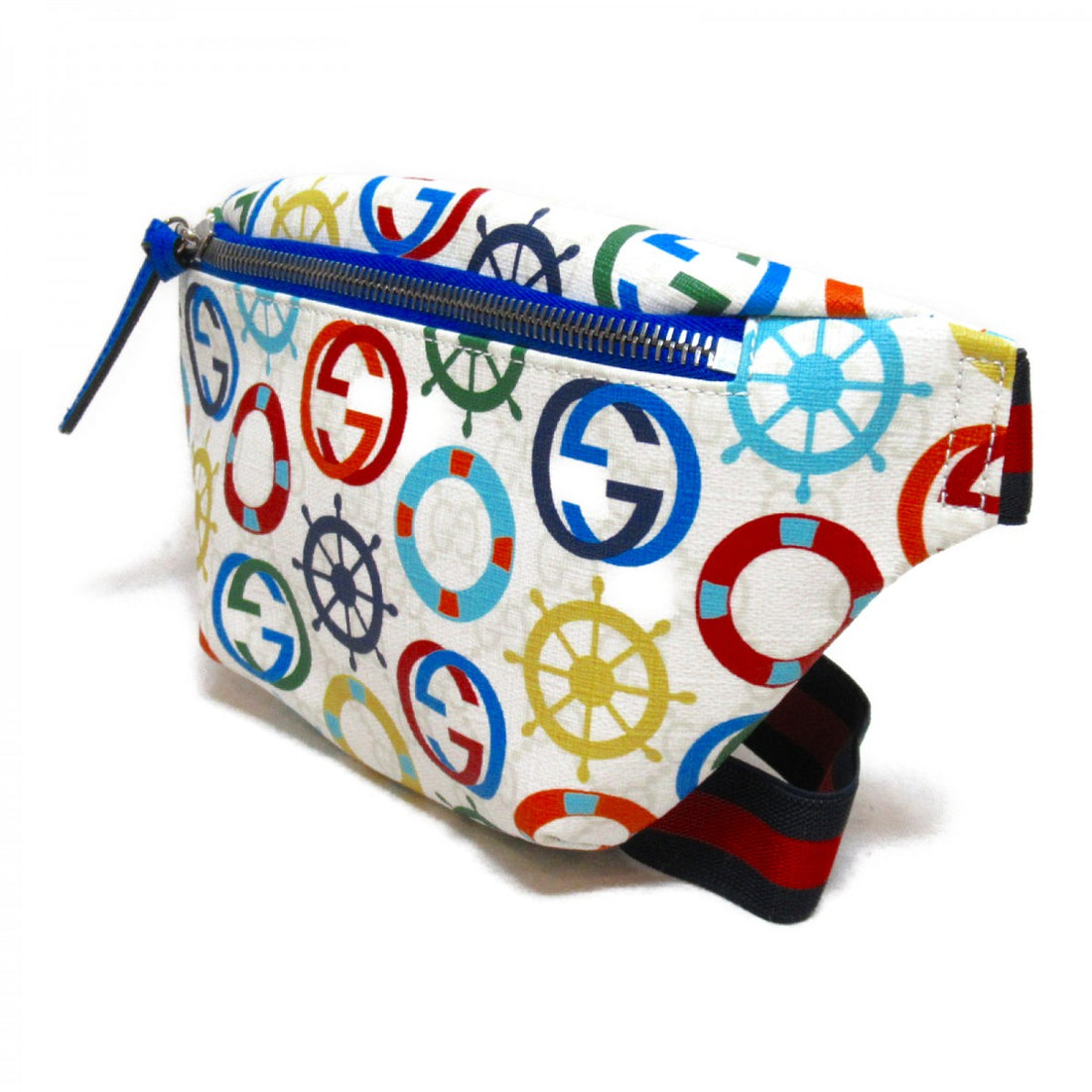 Children's GG Sea Print Belt Bag 502000