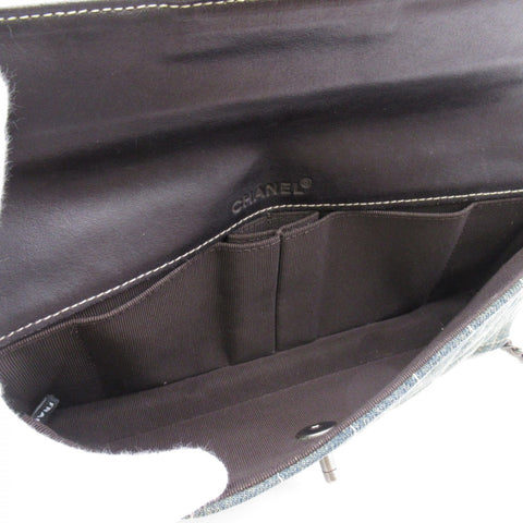 Choco Bar Denim Chain Shoulder Bag