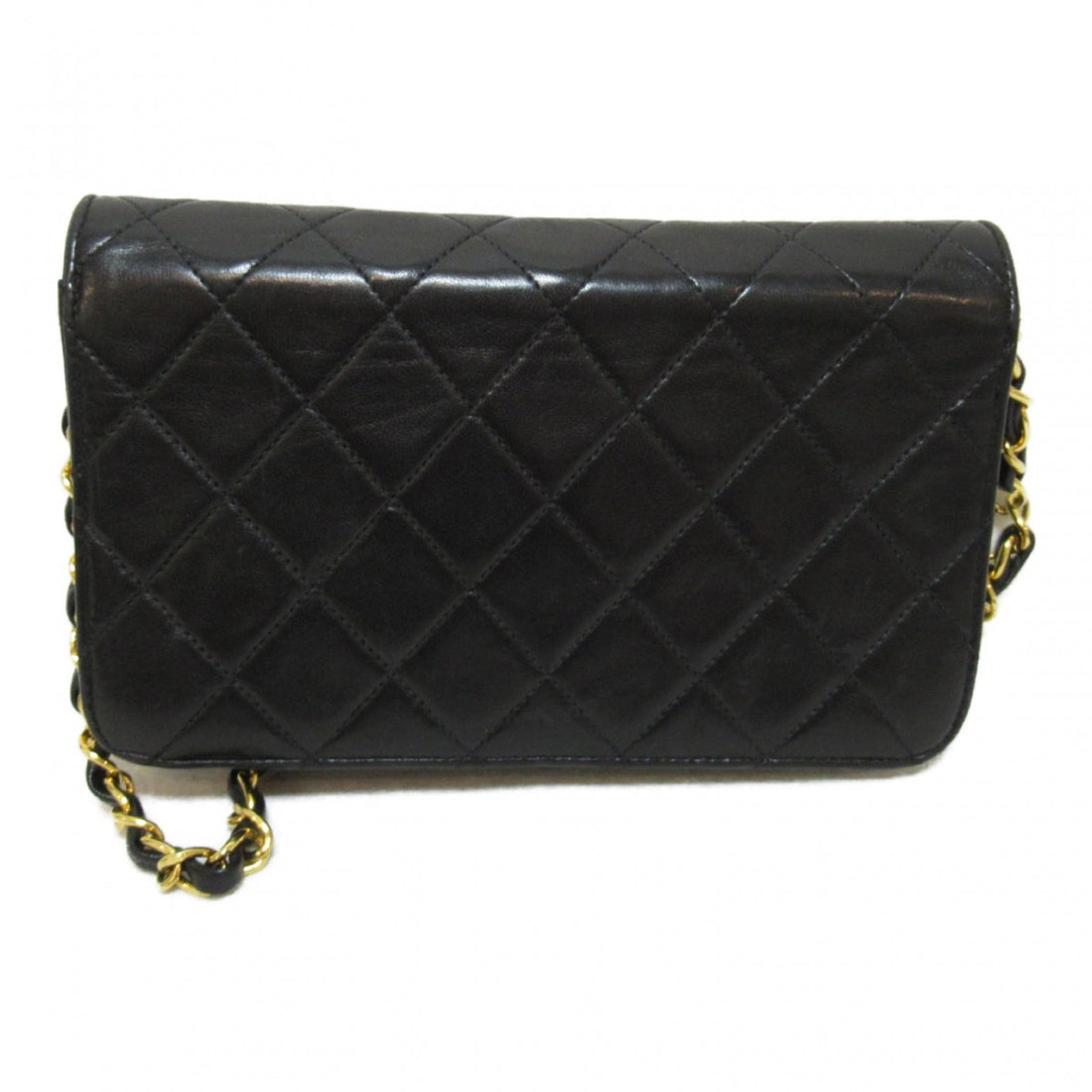 CC Quilted Leather Full Flap Bag