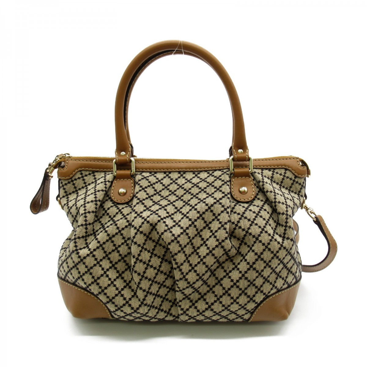 Gucci Diamante Canvas Sukey Handbag Canvas Handbag 247902 in Excellent condition