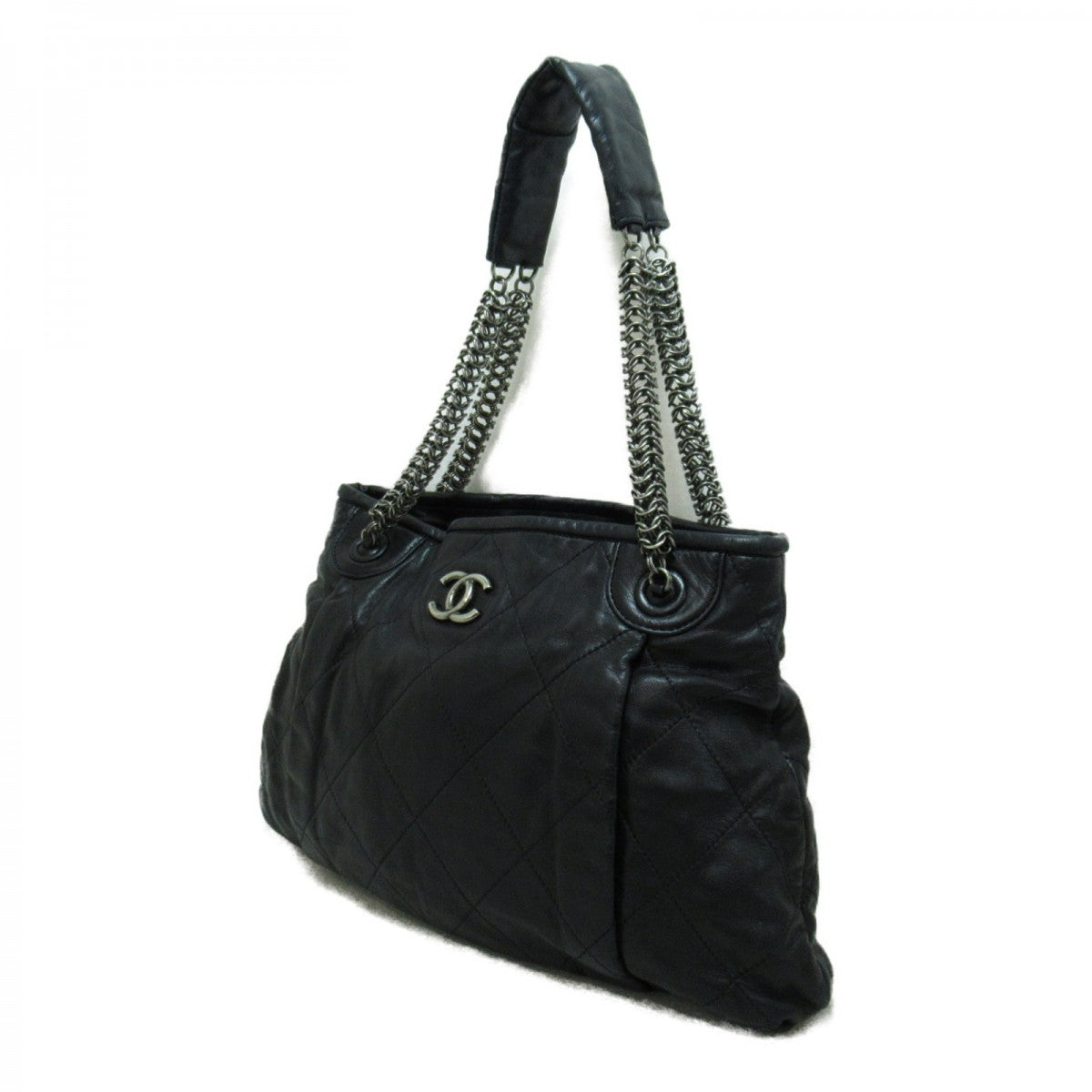Quilted Leather Chain Shoulder Bag