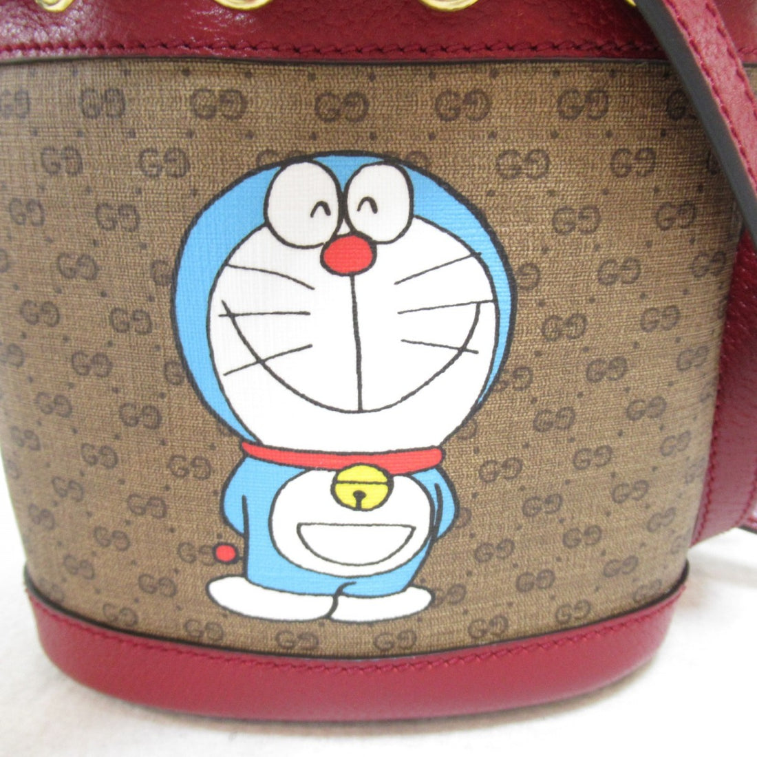 Gucci X Doraemon GG Supreme Bucket Bag 647801