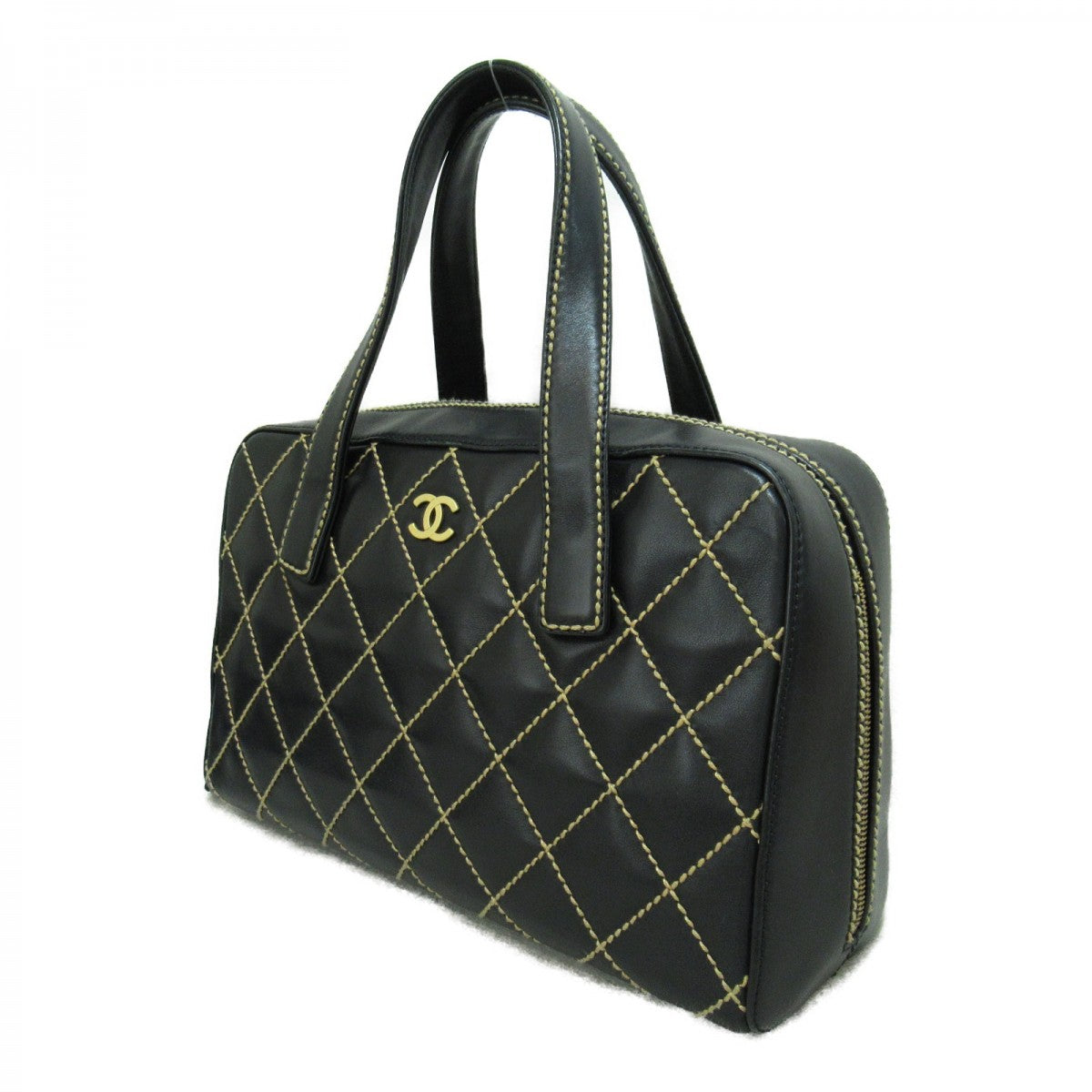 Surpique Leather Handbag
