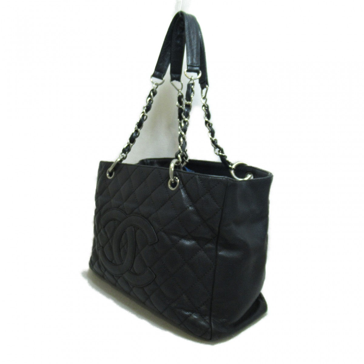 CC Quilted Caviar Chain Tote Bag A50995