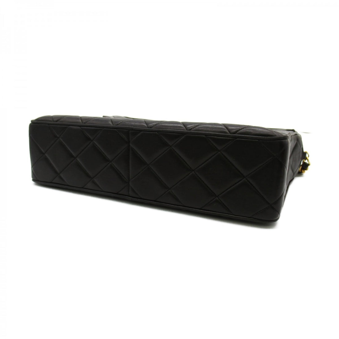 CC Quilted Leather Chain Flap Bag