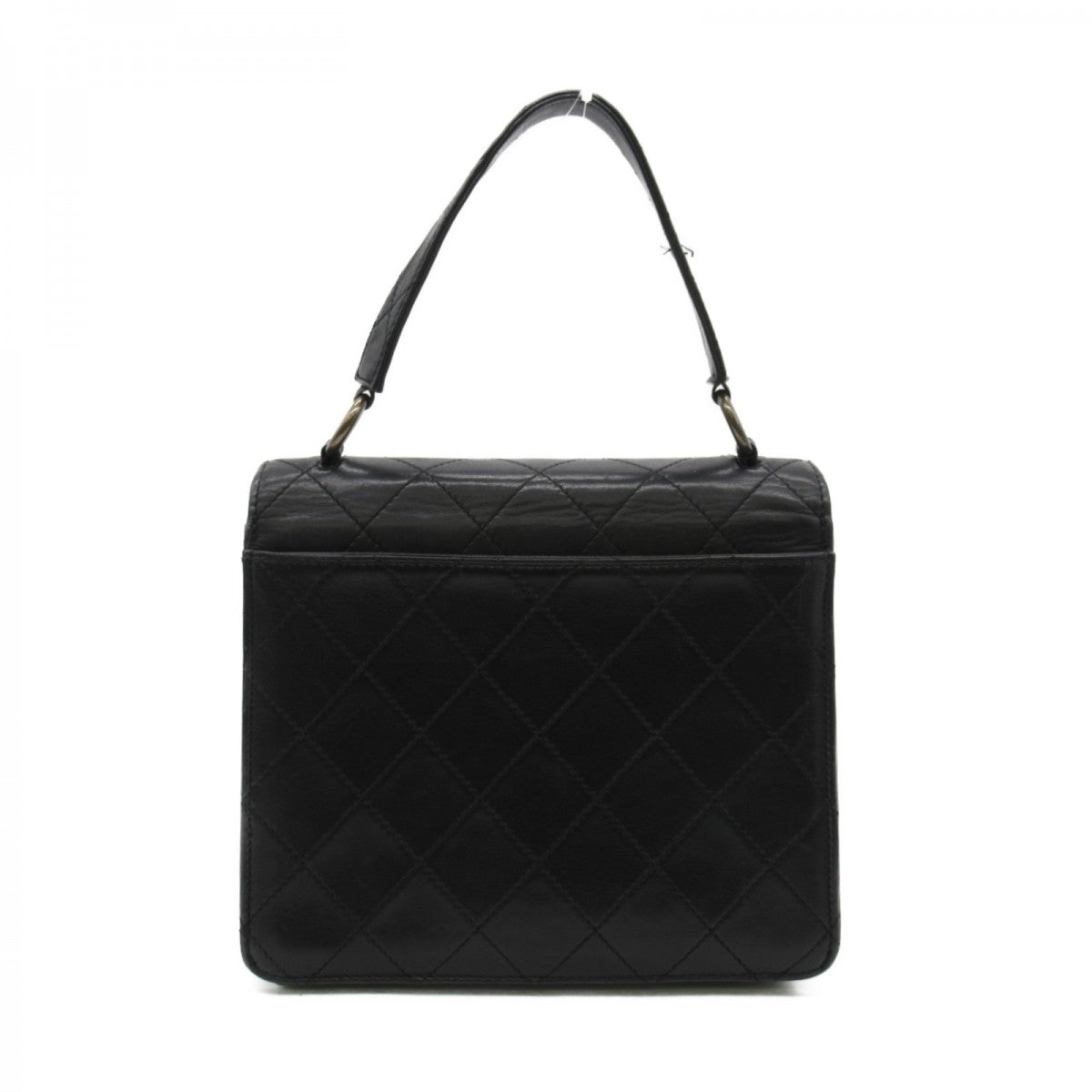 CC Quilted Leather Flap Handbag