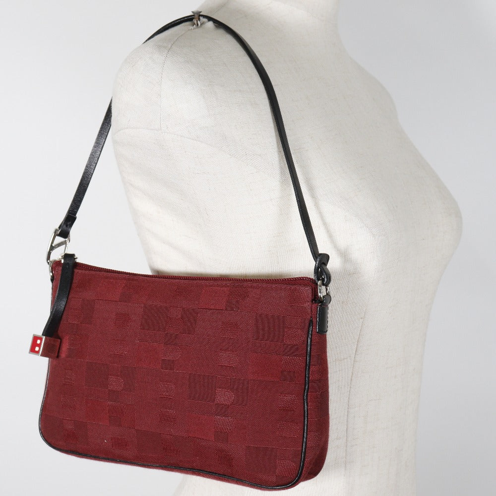 Bally Cotton One-Shoulder Bag Red