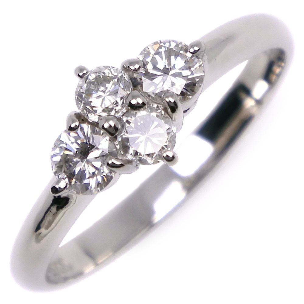 Pt900 Platinum Diamond Ring Size 11