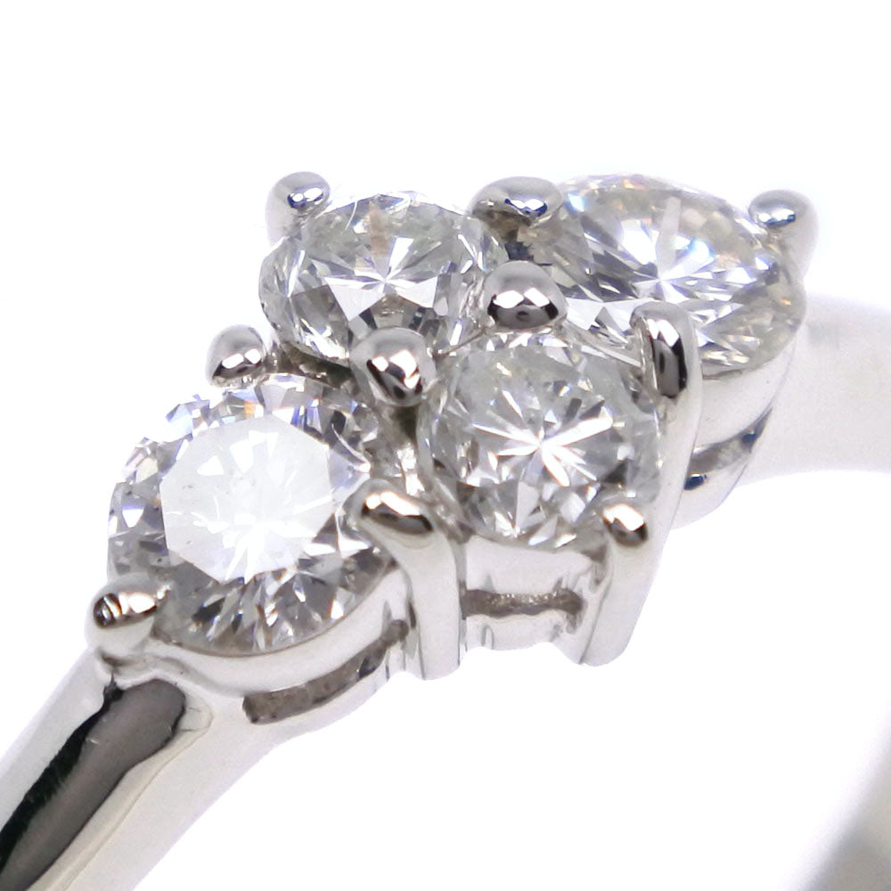 Pt900 Platinum Diamond Ring Size 11