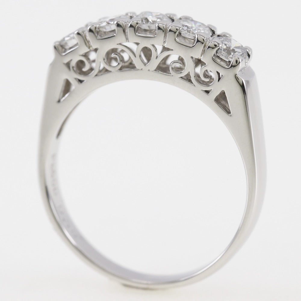 Pt900 Platinum Diamond Ring 11