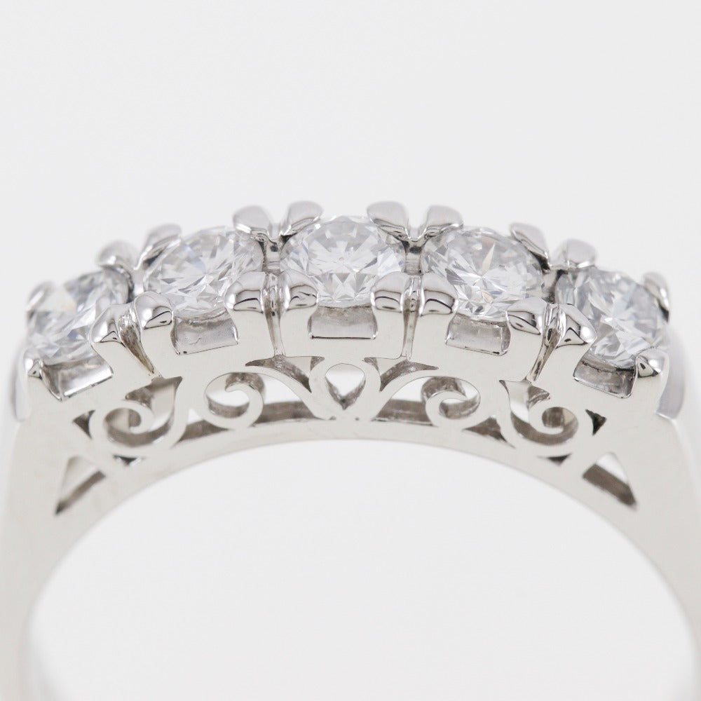 Pt900 Platinum Diamond Ring 11