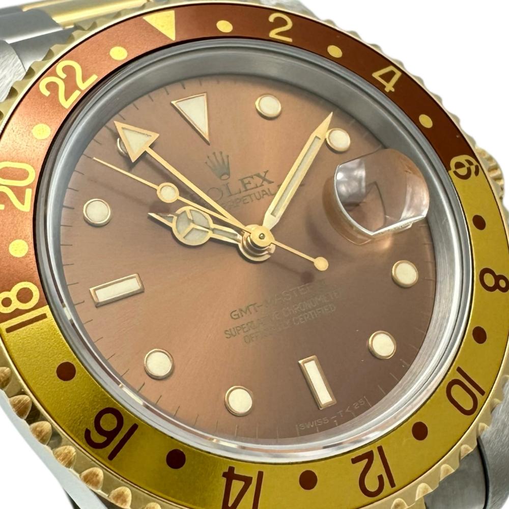 Rolex GMT Master 2 16713 Stainless Steel K18YG