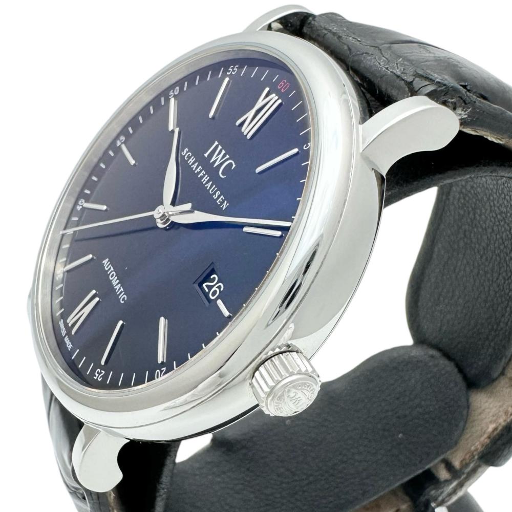 IWC Portofino IW356502 Stainless Steel Leather Watch