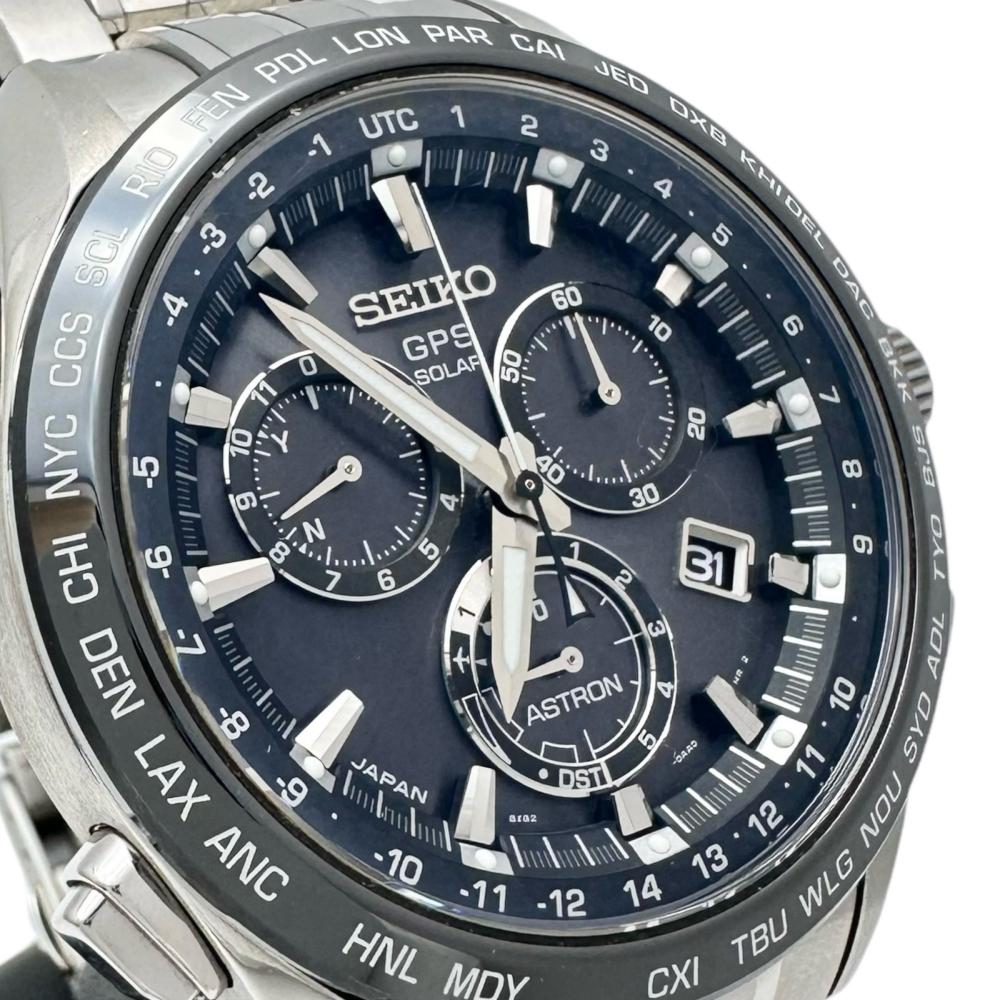 Seiko Astron GPS Solar Titanium Watch SBXB003