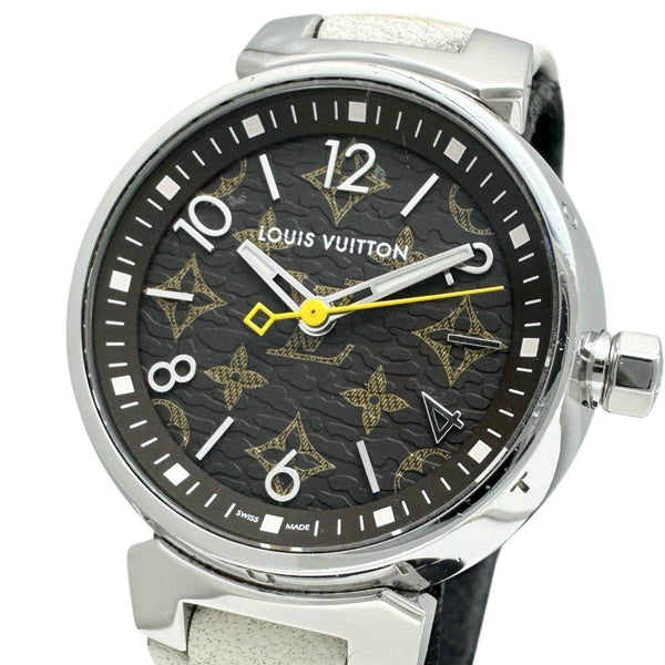 Louis Vuitton Tambour PM Stainless Steel Quartz