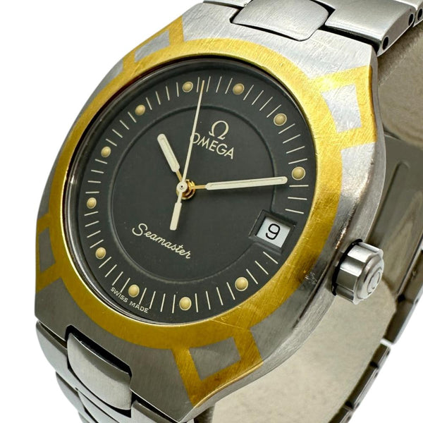 Omega Polaris Stainless Steel Yellow Gold Mens Watch