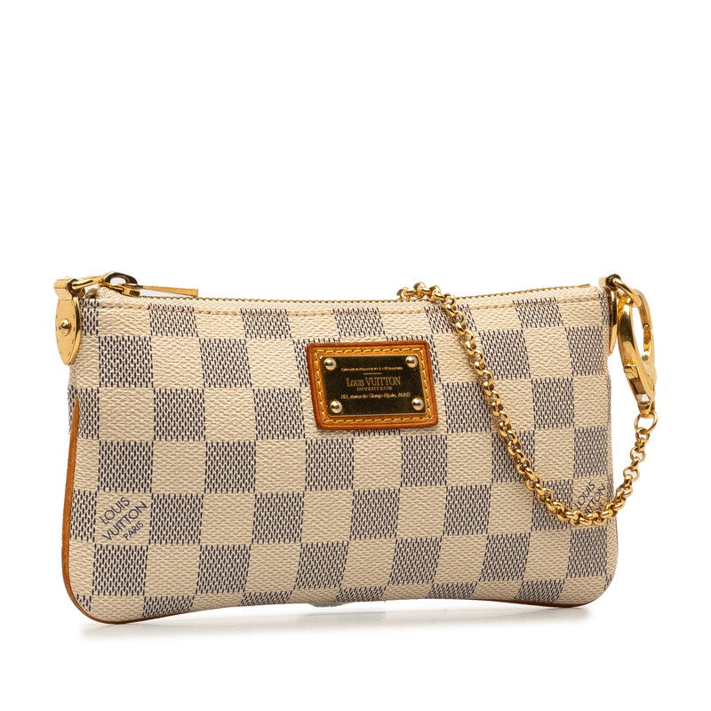 Louis Vuitton Pochette Milla MM Canvas Handbag N60027 in Good condition