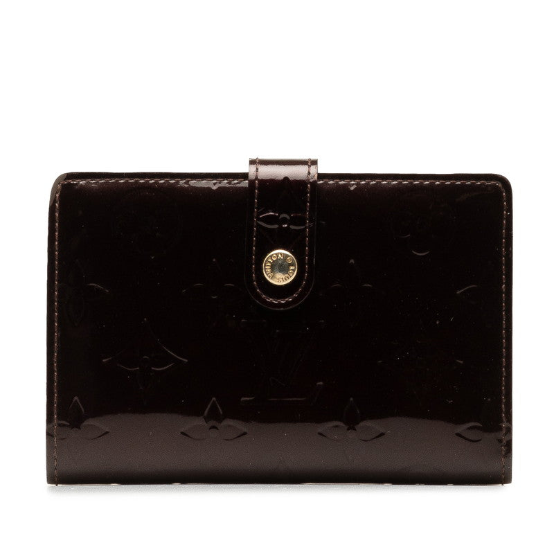 Louis Vuitton Monogram Vernis Portefeuille Viennois Wallet Short Wallet Leather M93521 in Good condition
