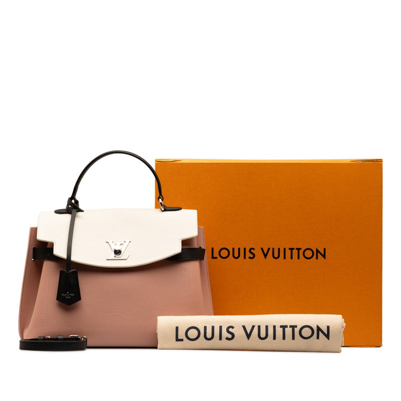 Louis Vuitton Lockme Ever MM Leather Handbag M52787 in Good condition