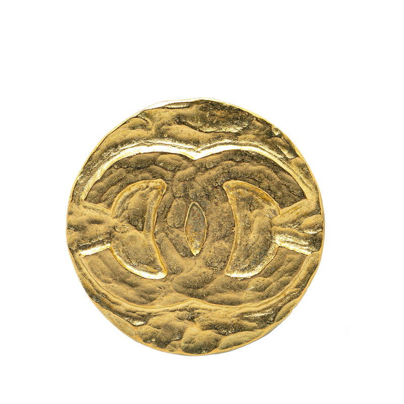 Chanel CC Logo Brooch Metal Brooch in Good condition