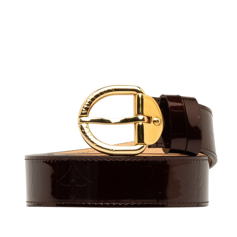 Louis Vuitton Monogram Vernis Leather Belt Leather Belt M6979 in Good condition