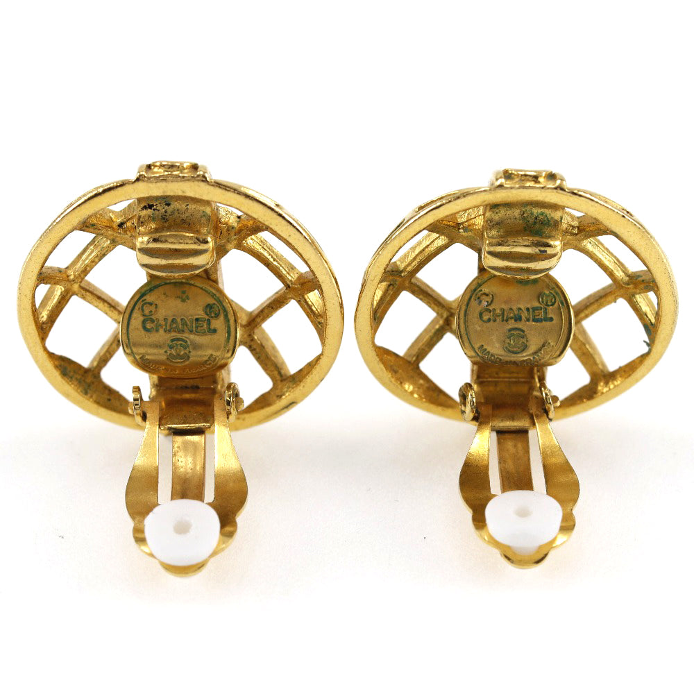 Chanel Gold Plated Earrings