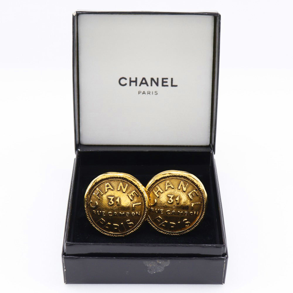 Chanel Gold Plated Earrings