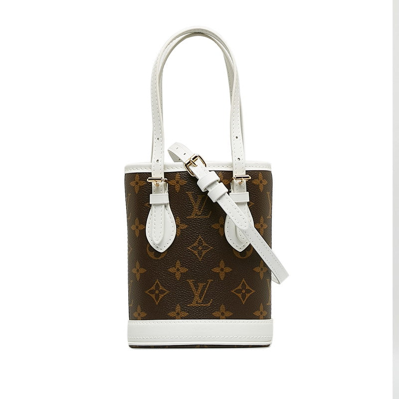 Louis Vuitton Monogram Nano Bucket Bag  Canvas Handbag M81489 in Excellent condition