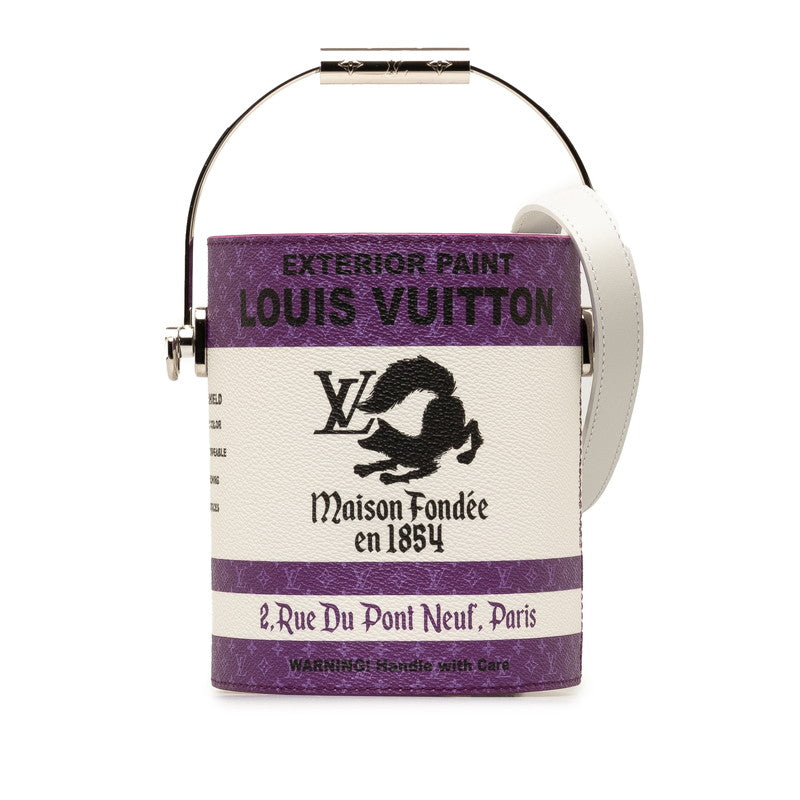 Louis Vuitton Paint Can Bag Canvas Handbag M81591 in Excellent condition