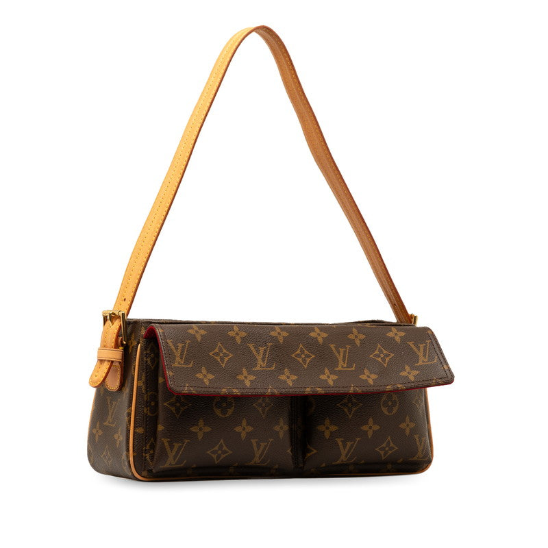 Louis Vuitton Monogram Viva Cite MM Canvas Shoulder Bag M51164 in Good condition