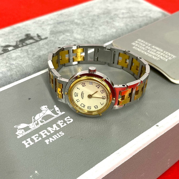 Hermes Clipper Stainless Steel Quartz Watch
