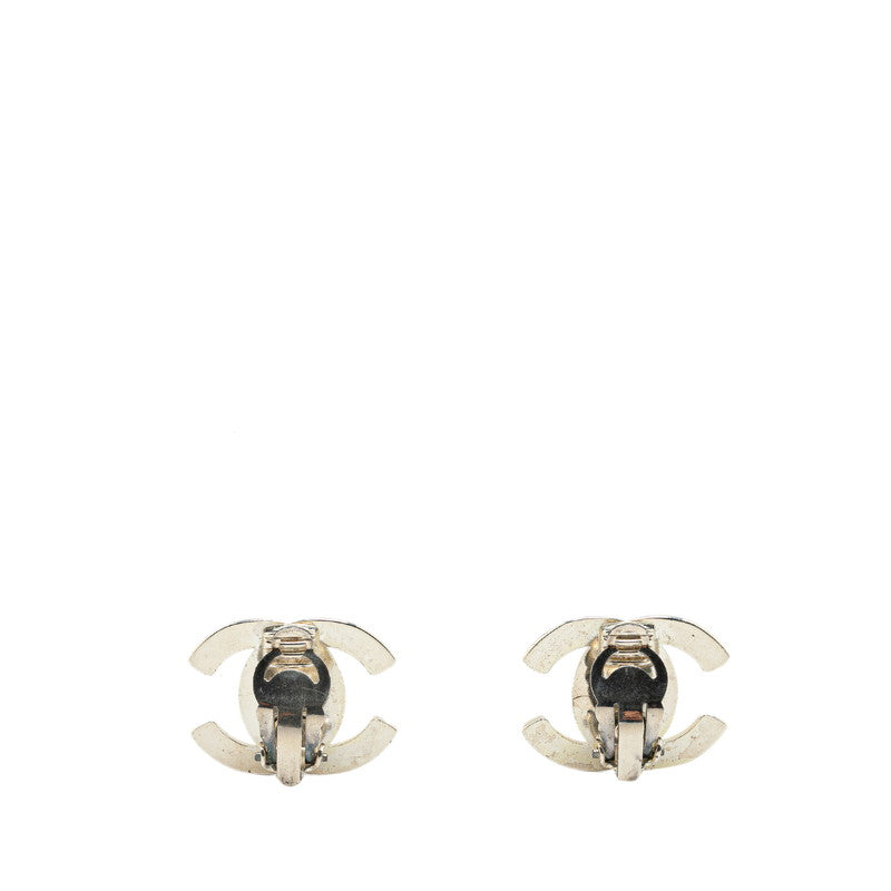 Chanel CC Turnlock Clip On Earrings Metal Earrings in Good condition