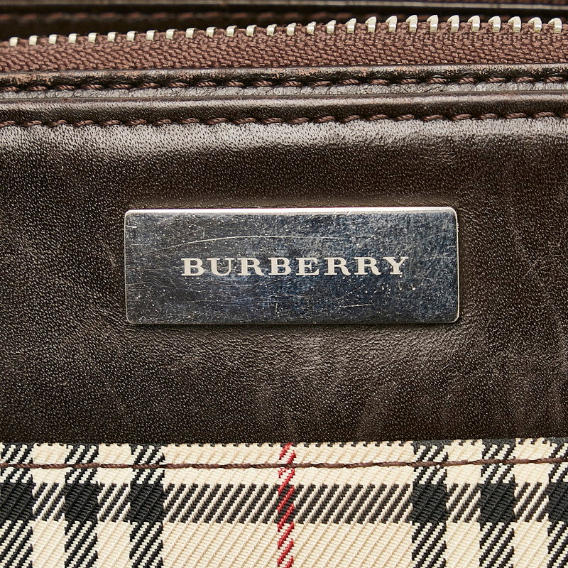 Burberry Nova Check Shoulder Bag  Canvas Shoulder Bag in Good condition