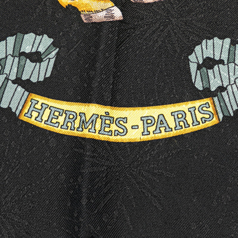Hermes Carré Les Fetes du Roi Soleil Silk Scarf Cotton Scarf in Good condition