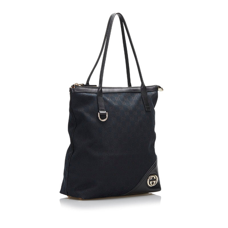 GG Canvas Vertical Britt Tote Bag 182492