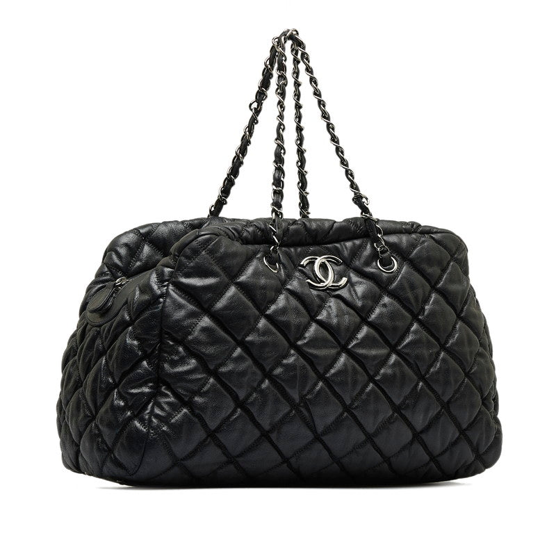CC Quilted Leather Chain Zip Tote