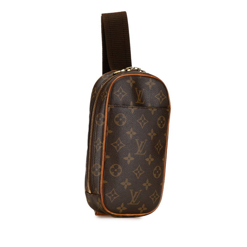 Louis Vuitton Pochette Gange Canvas Belt Bag M51870 in Good condition