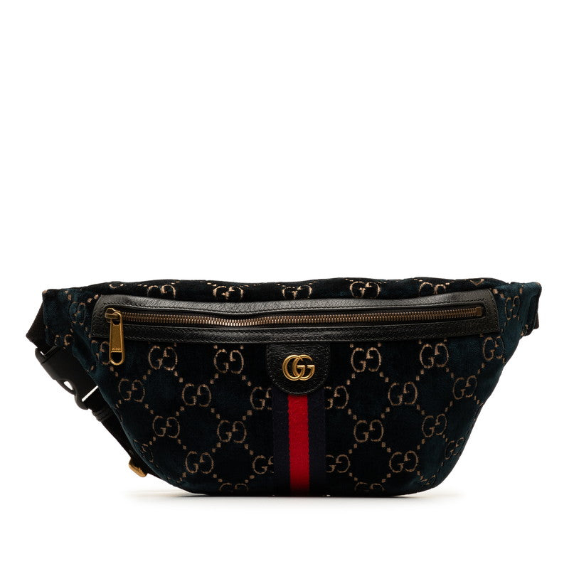 Gucci GG Velvet GG Marmont Belt Bag Belt Bag Canvas 574968 in Excellent condition