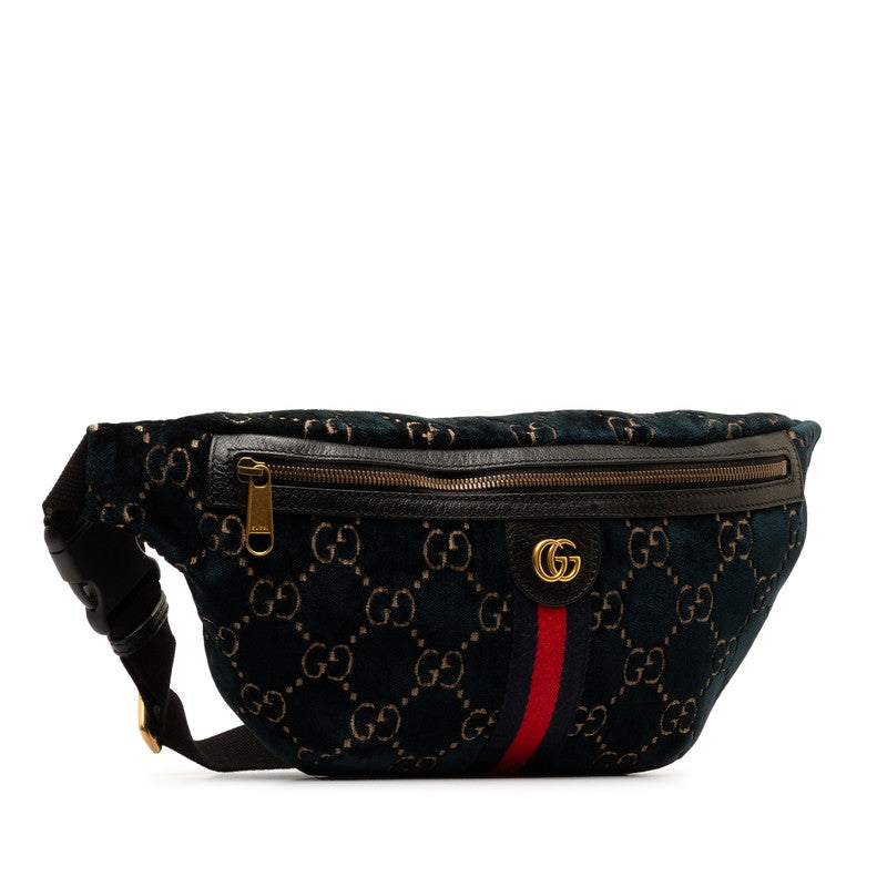 Gucci GG Velvet GG Marmont Belt Bag Belt Bag Canvas 574968 in Excellent condition