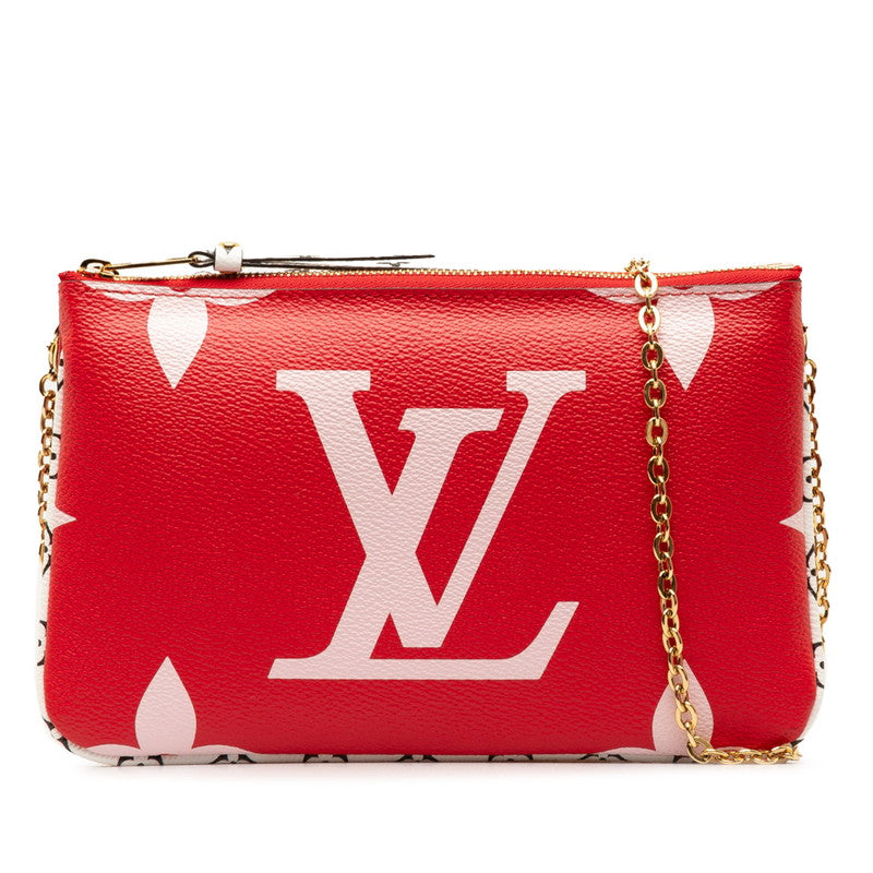 Louis Vuitton Pochette Double Zip Canvas Shoulder Bag M67561 in Good condition