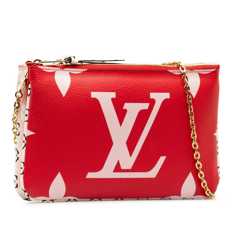 Louis Vuitton Pochette Double Zip Canvas Shoulder Bag M67561 in Good condition