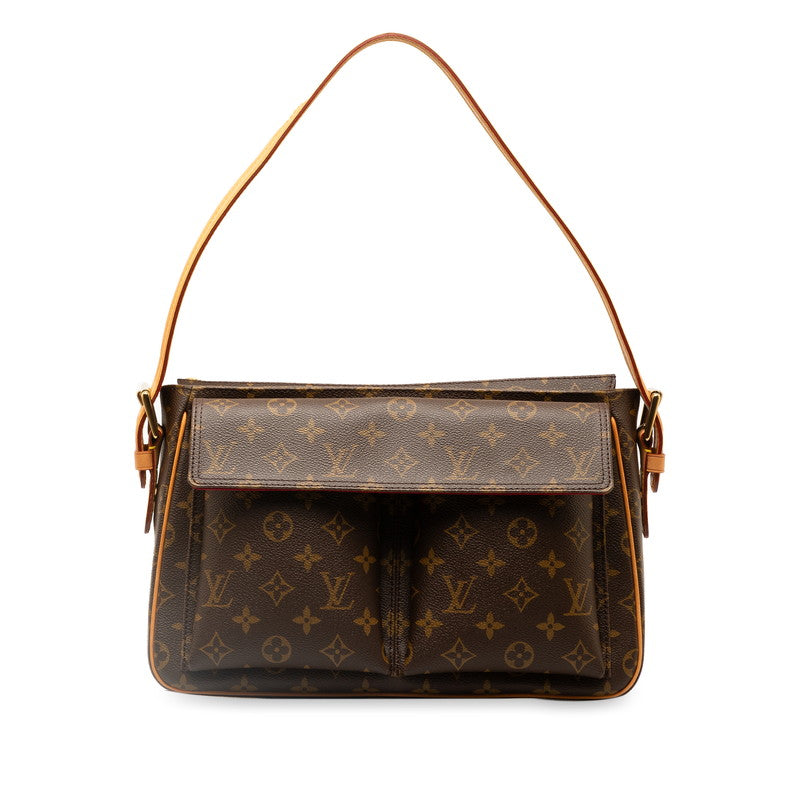 Louis Vuitton Monogram Viva Cite GM  Canvas Shoulder Bag M51163 in Good condition