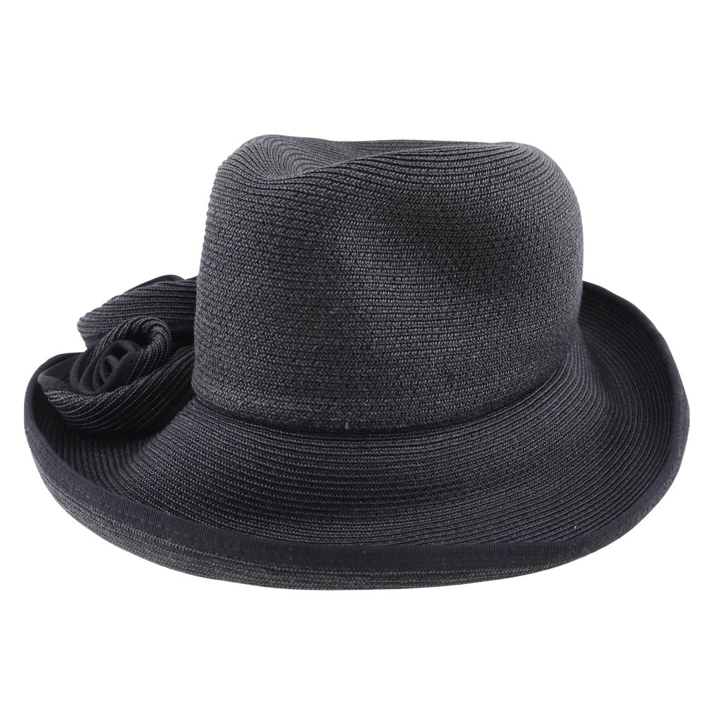 Polyester Rayon Hat Black Japan Made